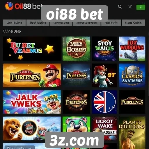Análise das opções de jogos disponíveis no oi88 bet